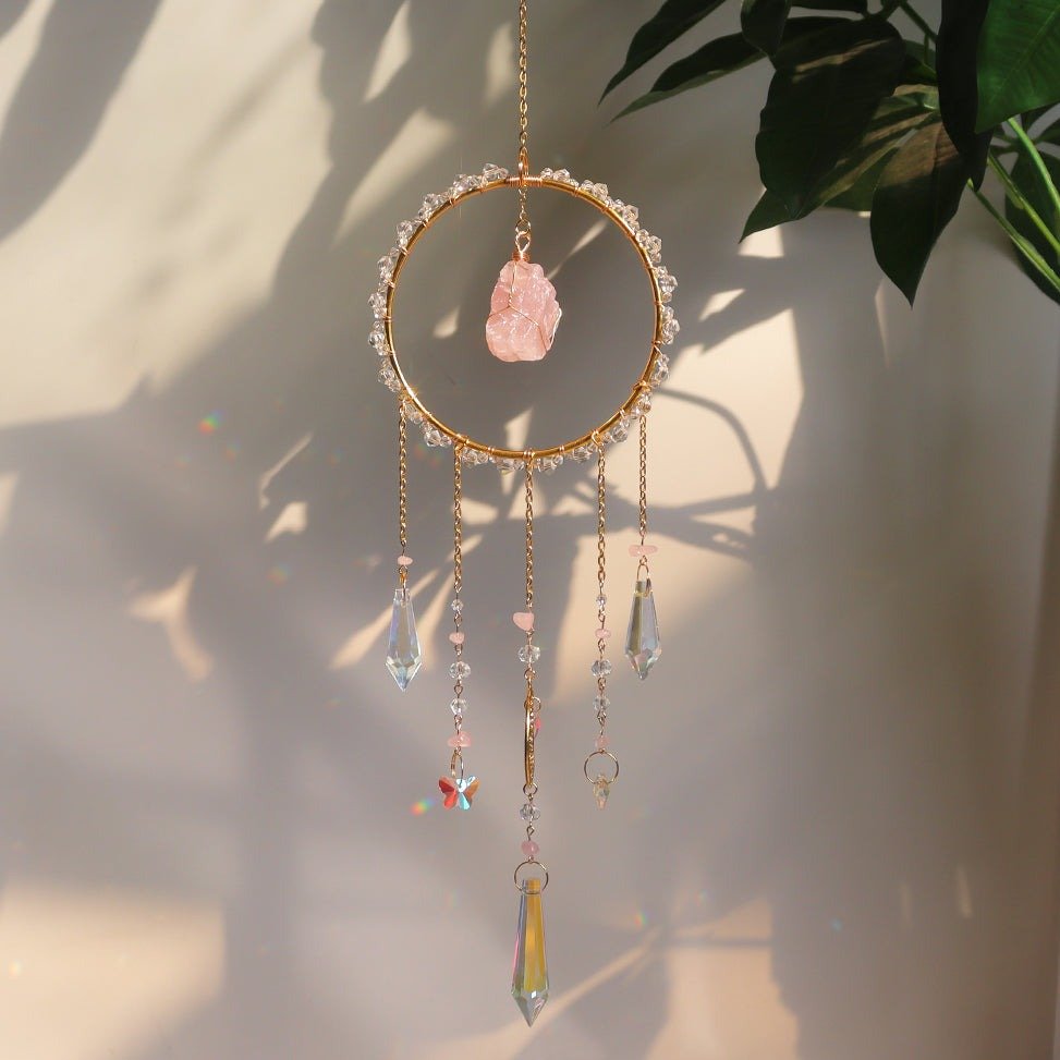 Mandala krystall solfanger - Rosenkvarts - Ellora