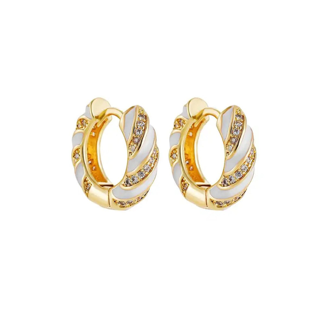 Sweetness chunky diamant hoops - Ellora